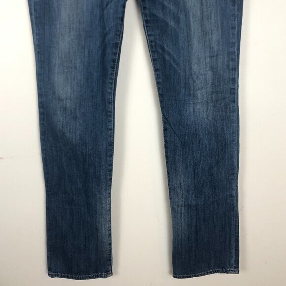 True Religion Cora Mid Rise Straight Jeans Womens Size 30 Blue Medium Wash Denim - Picture 3 of 13